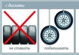How to store summer tires in winter?